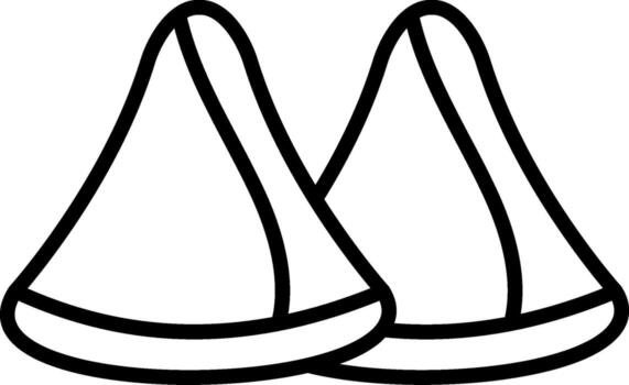 icono de vector de samosa