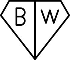 Black And White Vector Icon