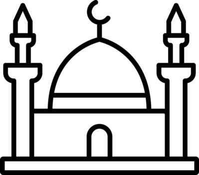 icono de vector de mezquita