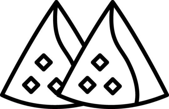 icono de vector de samosa