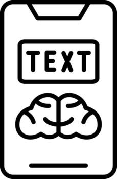 icono de vector de texto