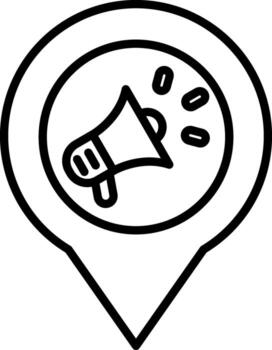 icono de vector de campaña