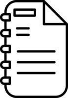 Note Page Vector Icon