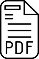 icono de vector de pdf