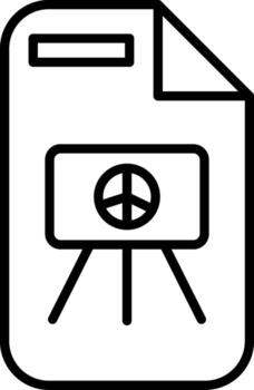 icono de vector de presentación