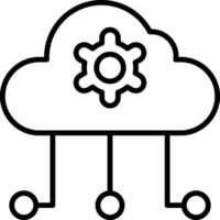 Cloud Computing Vector Icon