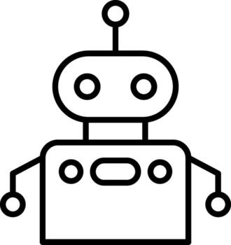 icono de vector de robot