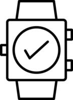 icono de vector de reloj inteligente