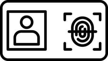 Biometric Identification Vector Icon