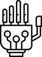 Robotic Hand Vector Icon