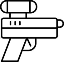 icono de vector de pistola láser