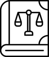 Law Book Vector Icon