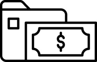 icono de vector de carpeta