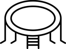 Trampoline Vector Icon