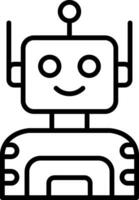 icono de vector de robot