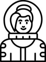 icono de vector de astronauta