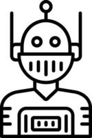 icono de vector de robot