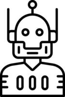 icono de vector de robot