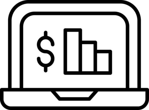 icono de vector de gráfico