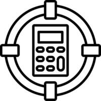 icono de vector de destino