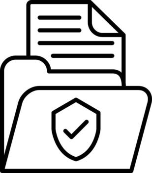 icono de vector de documento