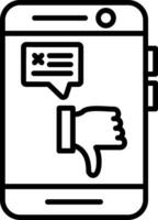 Bad Review Vector Icon