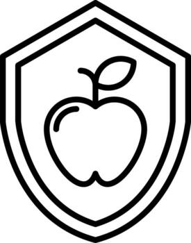 icono de vector de manzana