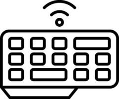 Wireless Keyboard Vector Icon