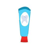 care toothpaste cartoon vector illustration