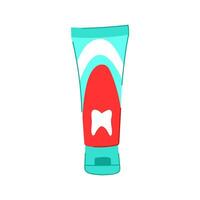 tooth toothpaste cartoon vector illustration