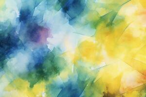 Abstract watercolor painting of a colorful background, watercolor texture background, Generative AI photo