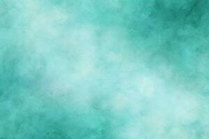 Turquoise pastel watercolor abstract background with texture, Generative AI photo