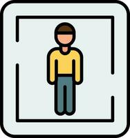 Male Toilet Sign Vector Icon