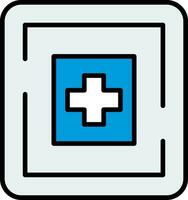 icono de vector de hospital