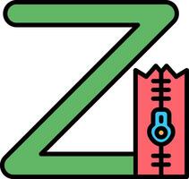 Small Z Vector Icon