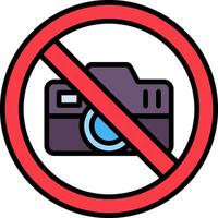 No Camera Vector Icon