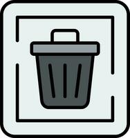 Trash Sign Vector Icon