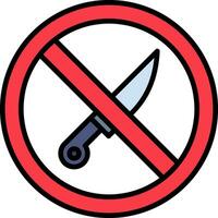 No Knife Vector Icon