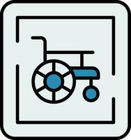 Wheelchair Sign Vector Icon