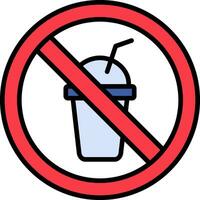 No Beverage Vector Icon