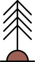 icono de vector de árbol de pino