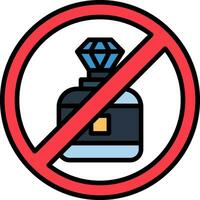 No perfume vector icono