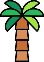 icono de vector de árbol de Palma