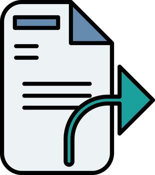 Send File Vector Icon