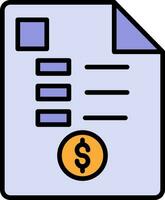 Receipt Vector Icon