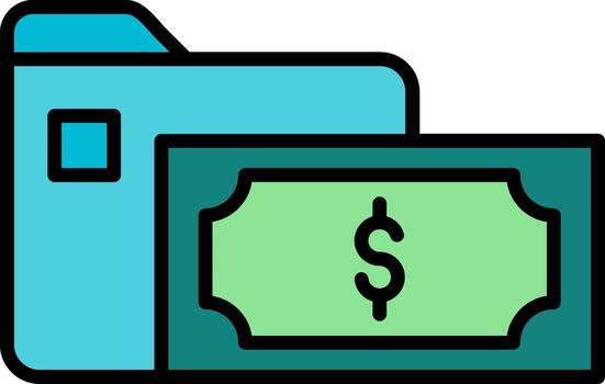 icono de vector de carpeta