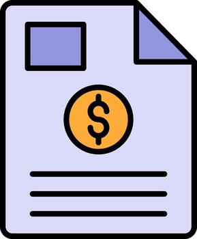 icono de vector de documento