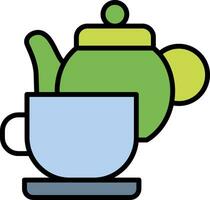 Tea Set Vector Icon