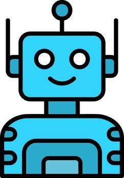 icono de vector de robot