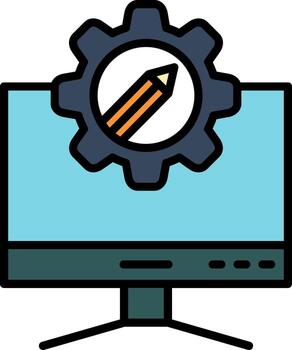 Computer Vector Icon